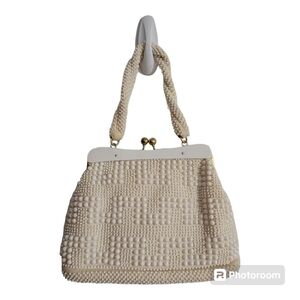 John Wind Faux Beaded Handbag